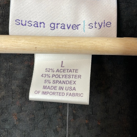 Susan Graver Womens 2 Piece Tunic Cardigan Set Stretch Cowl Neck Long Sleeve Top - Picture 9 of 10